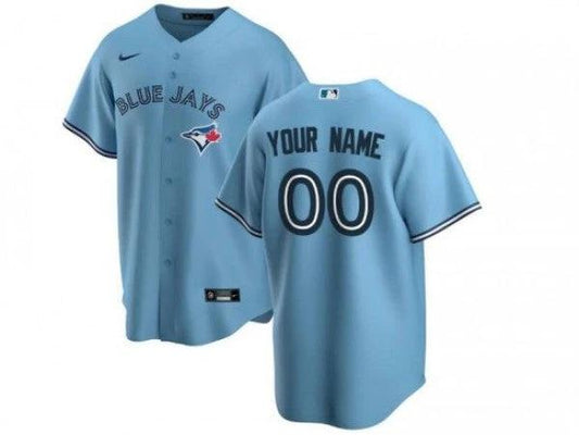 Custom Toronto Blue Jays Cool Base Jersey - Light Blue by My Store