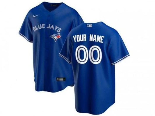 Custom Toronto Blue Jays Cool Base Jersey - Royal by My Store