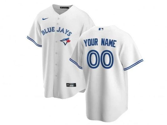 Custom Toronto Blue Jays Cool Base Jersey - White by My Store