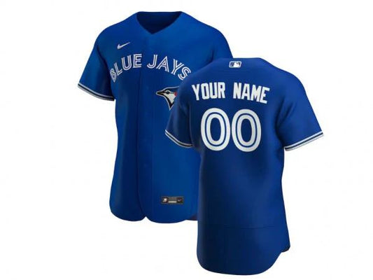 Custom Toronto Blue Jays Flex Base Jersey - Royal by My Store