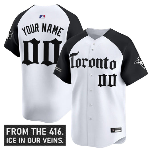 Custom Toronto Blue Jays Jersey Gothic North Edition Stitched Alternate by My Store
