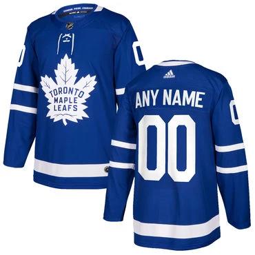 Custom Toronto Maple Leafs Blue Home Stitched 2017-2018 NHL Jersey by Hockey David