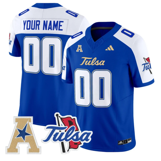 Custom Tulsa Golden Hurricane Jersey 2025 Vapor Limited Stitched Royal Alter by My Store NCAA Football Jerseys