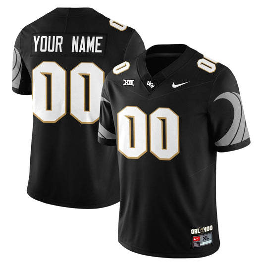 Custom UCF Jersey Name, Number Football 2025 Core Uniforms Stitched Black by NCAA Football Jersey