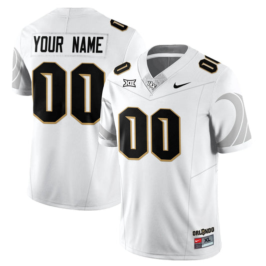 Custom UCF Jersey Name, Number Football 2025 Core Uniforms Stitched White by NCAA Football Jersey