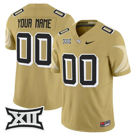 Custom UCF Knights Jersey Name, Number 2025 Vapor Limited Stitched Gold by My Store NCAA Football Jerseys