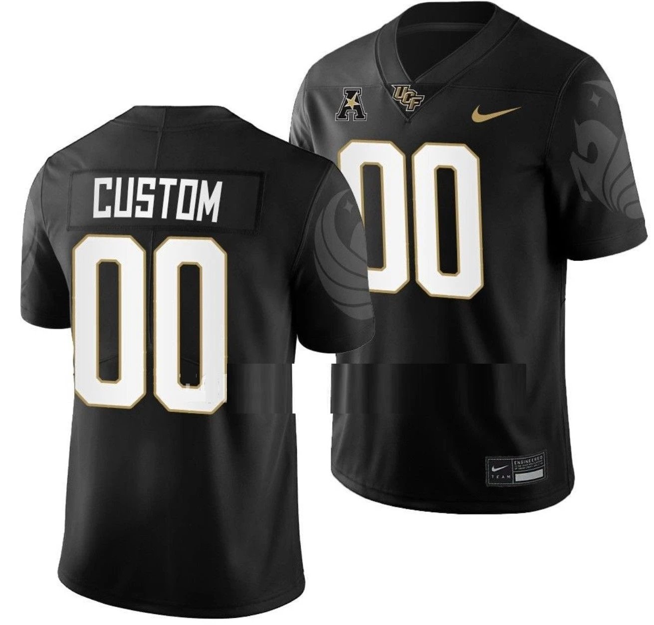 Custom UCF Knights Jersey Name and Number NCAA College Football Game Black by My Store