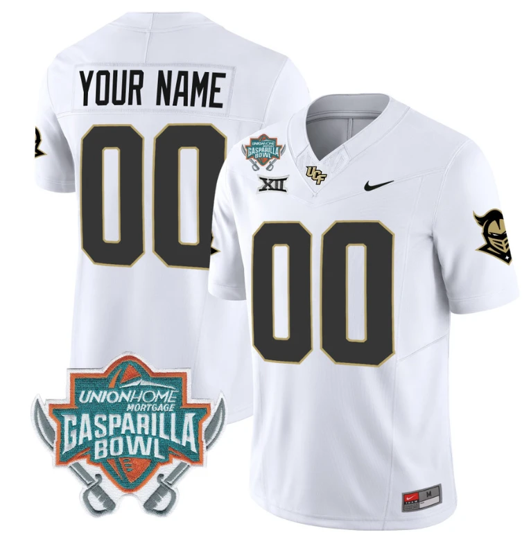 Custom UCF Knights Jersey Name and Number Unionhome Patch Vapor Football Stitched White by My Store