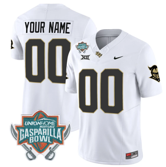 Custom UCF Knights Jersey Name and Number Unionhome Patch Vapor Football Stitched White by My Store