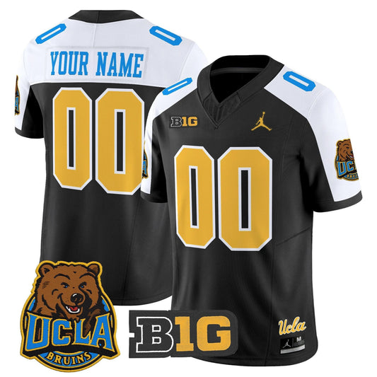 Custom UCLA Bruins Jersey Name, Number 2025 Vapor Limited Stitched Black Alternate by NCAA Football Jersey