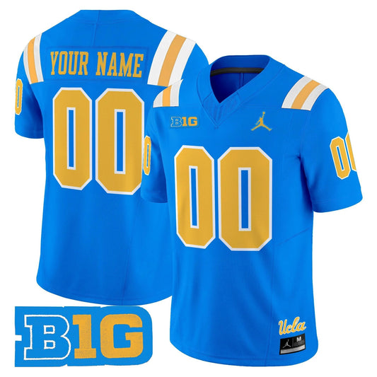Custom UCLA Bruins Jersey Name, Number 2025 Vapor Limited Stitched Blue by NCAA Football Jersey