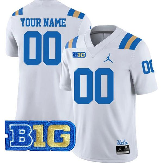 Custom UCLA Bruins Jersey Name and Number College Football White Away – All Stitched by My Store