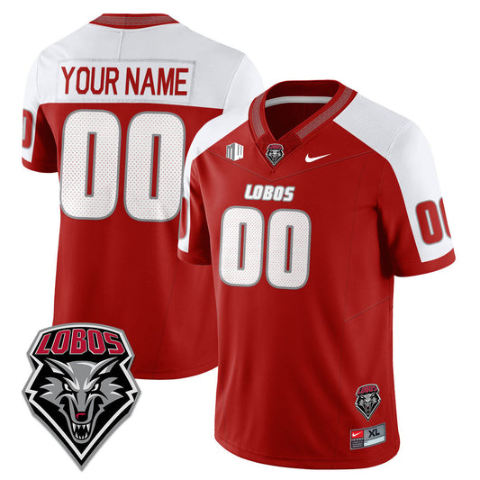 Custom UNM Lobo Football Jersey Name, Number 2025 Stitched Alternate by NCAA Football Jersey