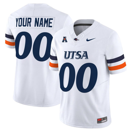 Custom UTSA Roadrunners Jersey Name, Number 2025 Vapor Limited Stitched White by My Store