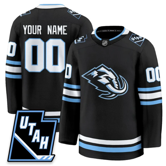 Custom Utah Hockey Jersey Mammoth 2025 Limited All Stitched Black by Hockey David