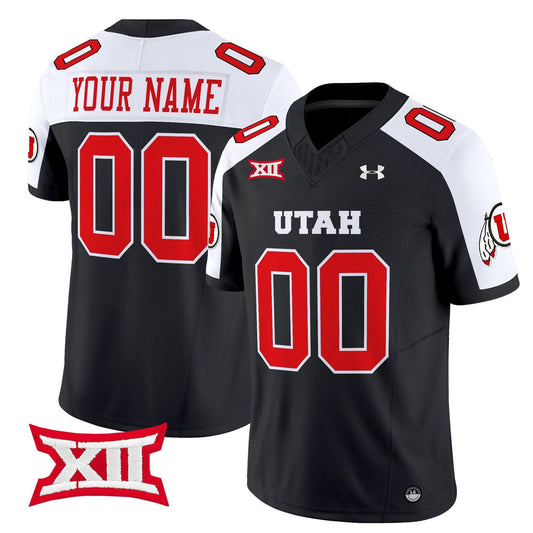 Custom Utah Utes Jersey Name, Number 2025 Vapor Limited Stitched Black Alternate by NCAA Football Jersey