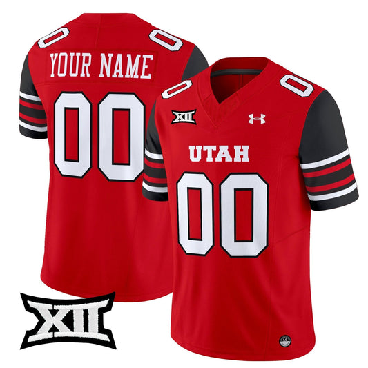 Custom Utah Utes Jersey Name, Number 2025 Vapor Limited Stitched Red by NCAA Football Jersey