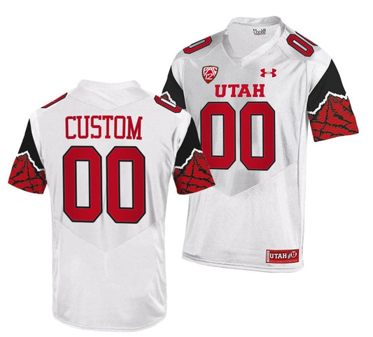 Custom Utah Utes Jersey Name and Number NCAA College Football Replica Red by My Store