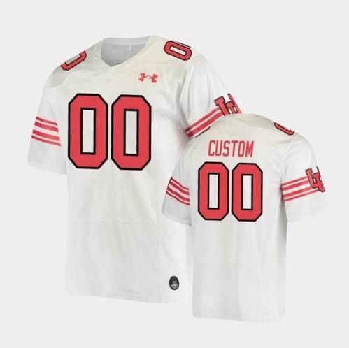 Custom Utah Utes Jersey Name and Number NCAA College Football White by My Store