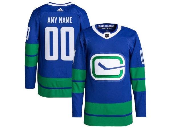 Custom Vancouver Canucks Blue Alternate Jersey by Hockey David