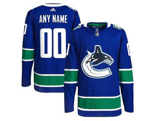 Custom Vancouver Canucks Blue Home Jersey by Hockey David