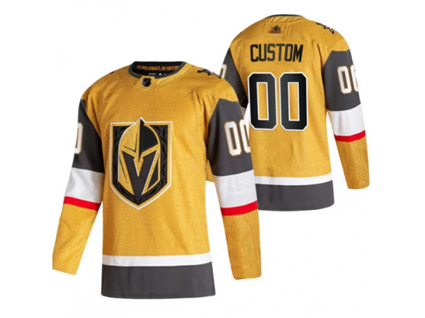 Custom Vegas Golden Knights Gold Alternate Jersey by Hockey David