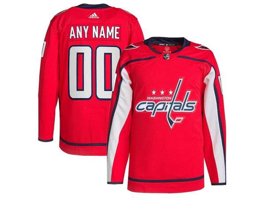 Custom Washington Capitals Red Home Jersey by Hockey David