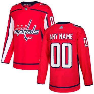 Custom Washington Capitals Red Stitched NHL 2017-2018 Hockey Jersey by Hockey David