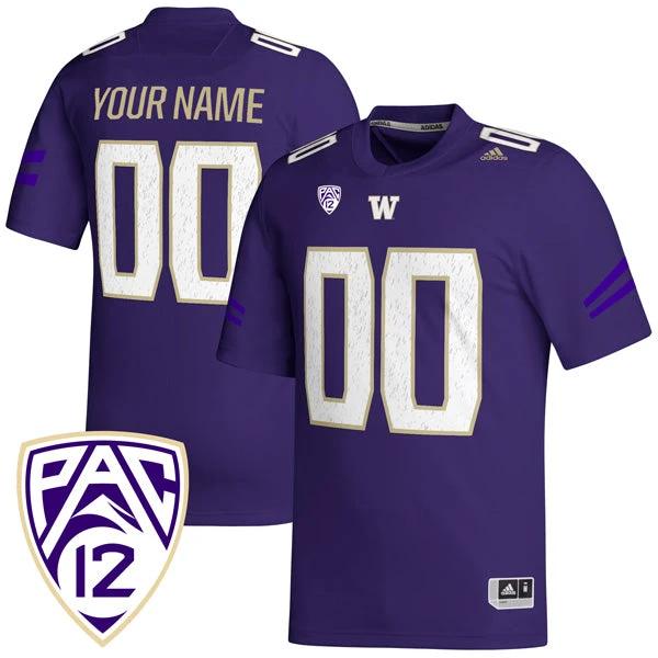 Custom Washington Huskies Jersey Name and Number College Football Purple – All Stitched by My Store