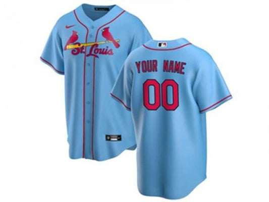 Custom Washington Nationals Cool Base Jersey - Light Blue by My Store