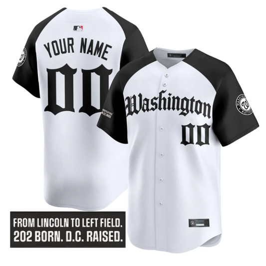 Custom Washington Nationals Jersey Gothic Capitol Edition Stitched Alternate by My Store