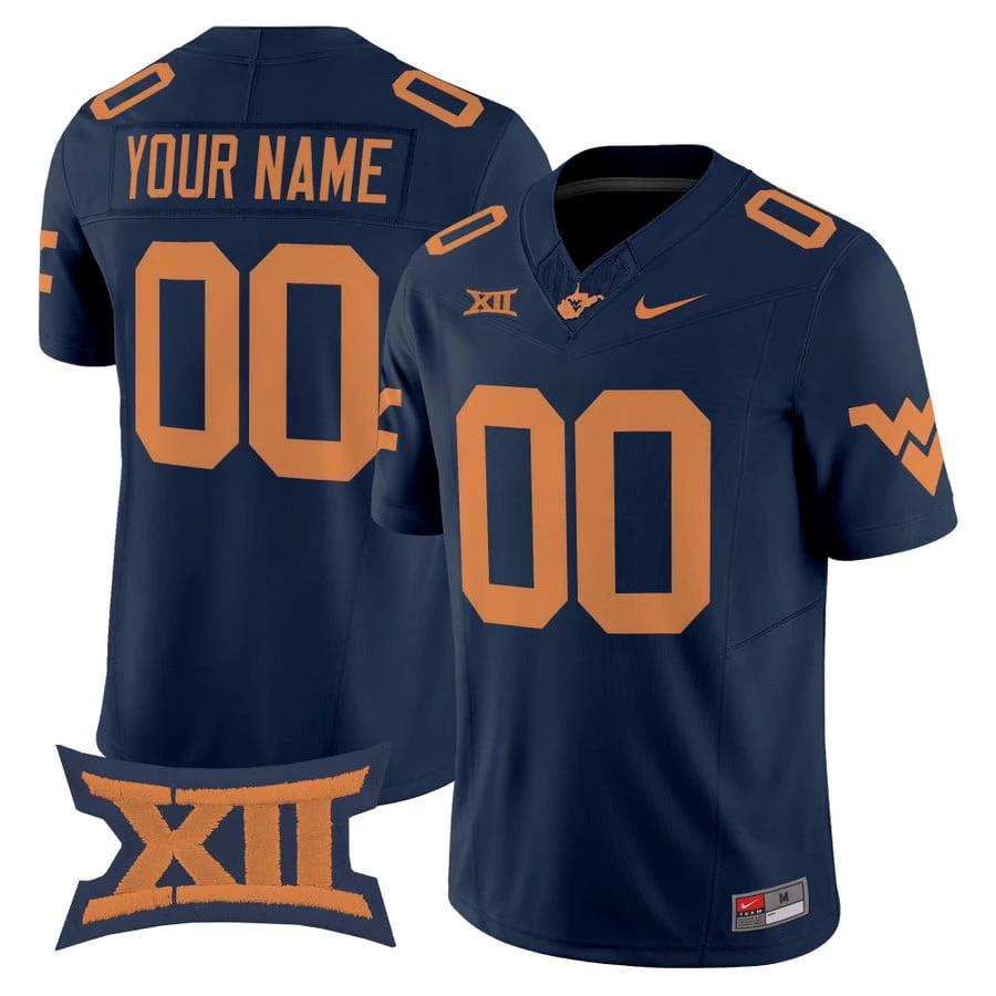 Custom West Virginia Mountaineers Jersey 1965 Throwback Vapor Limited Stitched by My Store NCAA Football Jerseys