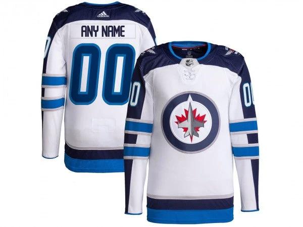 Custom Winnipeg Jets White Away Jersey by Hockey David