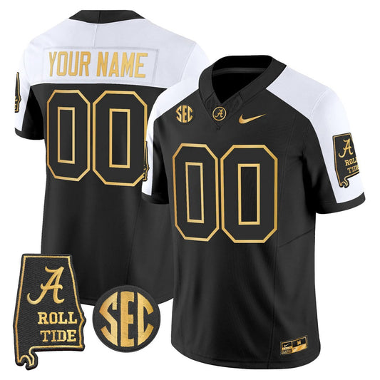 Custom Alabama Crimson Tide Jersey 2025 Gold Vapor Limited Stitched by My Store NCAA Football Jerseys