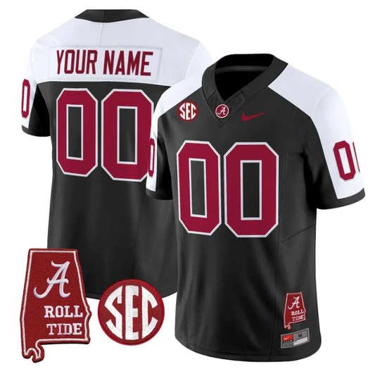 Custom Alabama Crimson Tide Jersey Name, Number Throwback Map Stitched by My Store NCAA Football Jerseys