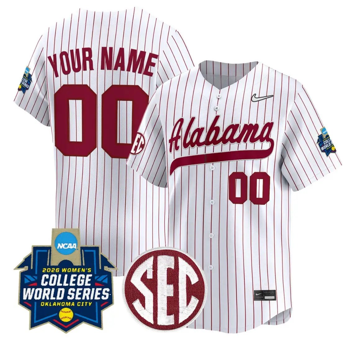 Custom Alabama Jersey Name, Number Softball 2026 World Series Stitched by My Store