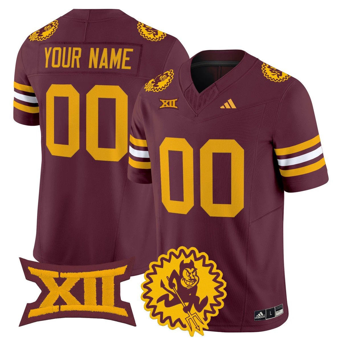 Custom Arizona State Sun Devils Jersey 1975 Throwback Vapor Stitched by My Store NCAA Football Jerseys