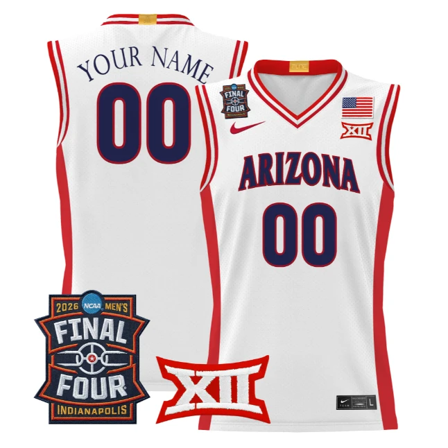 Custom Arizona Wildcats Jersey 2026 Final Four Patch All Stitched by My store basketball