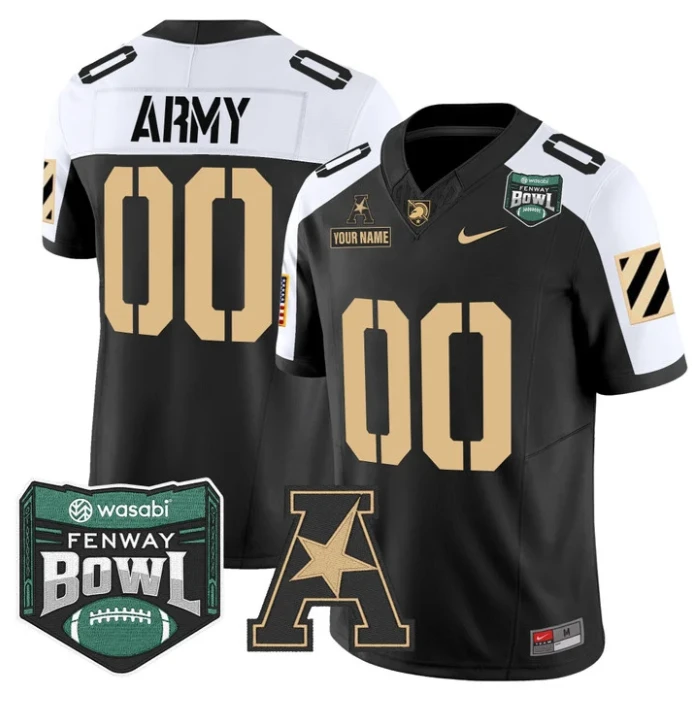 Custom Army Black Knights Jersey 2025 Fenway Bowl Patch Vapor Stitched by My Store NCAA Football Jerseys