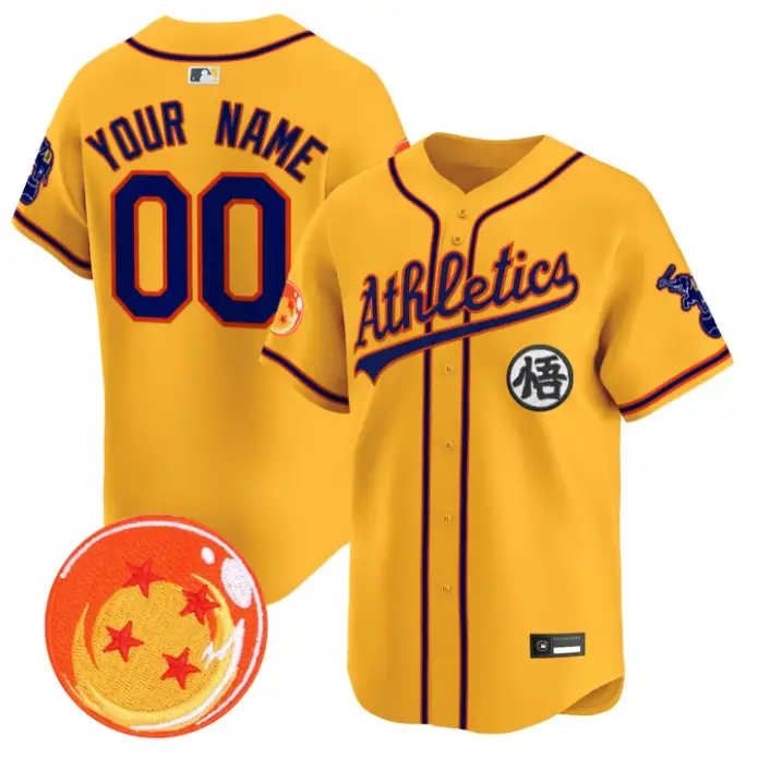Custom Athletics Jersey Name, Number Dragon Ball Premier Limited Stitched by My Store