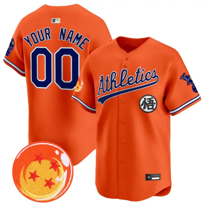 Custom Athletics Jersey Name, Number Dragon Ball Premier Limited Stitched by My Store
