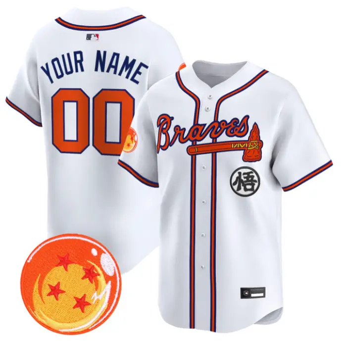 Custom Atlanta Braves Jersey Name, Number Dragon Ball Premier Stitched by My Store