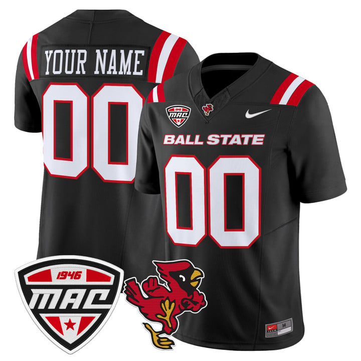Custom Ball State Cardinals Jersey 2025 Vapor Limited Stitched by My Store NCAA Football Jerseys