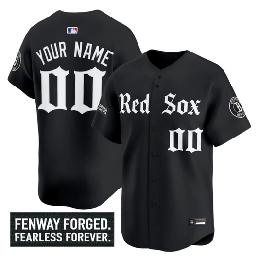 Custom Boston Red Sox Jersey Gothic Edition Vapor Premier Limited Stitched by My Store