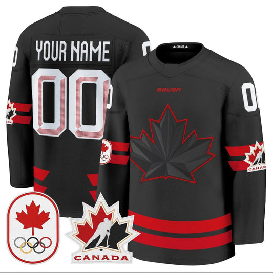Custom Canada Olympic Jersey 2026 Name, Number Premium Hockey Stitched by Hockey David