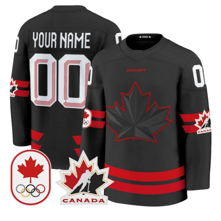 Custom Canada Olympic Jersey Name, Number 2026 Premium Hockey All Stitched by Hockey David