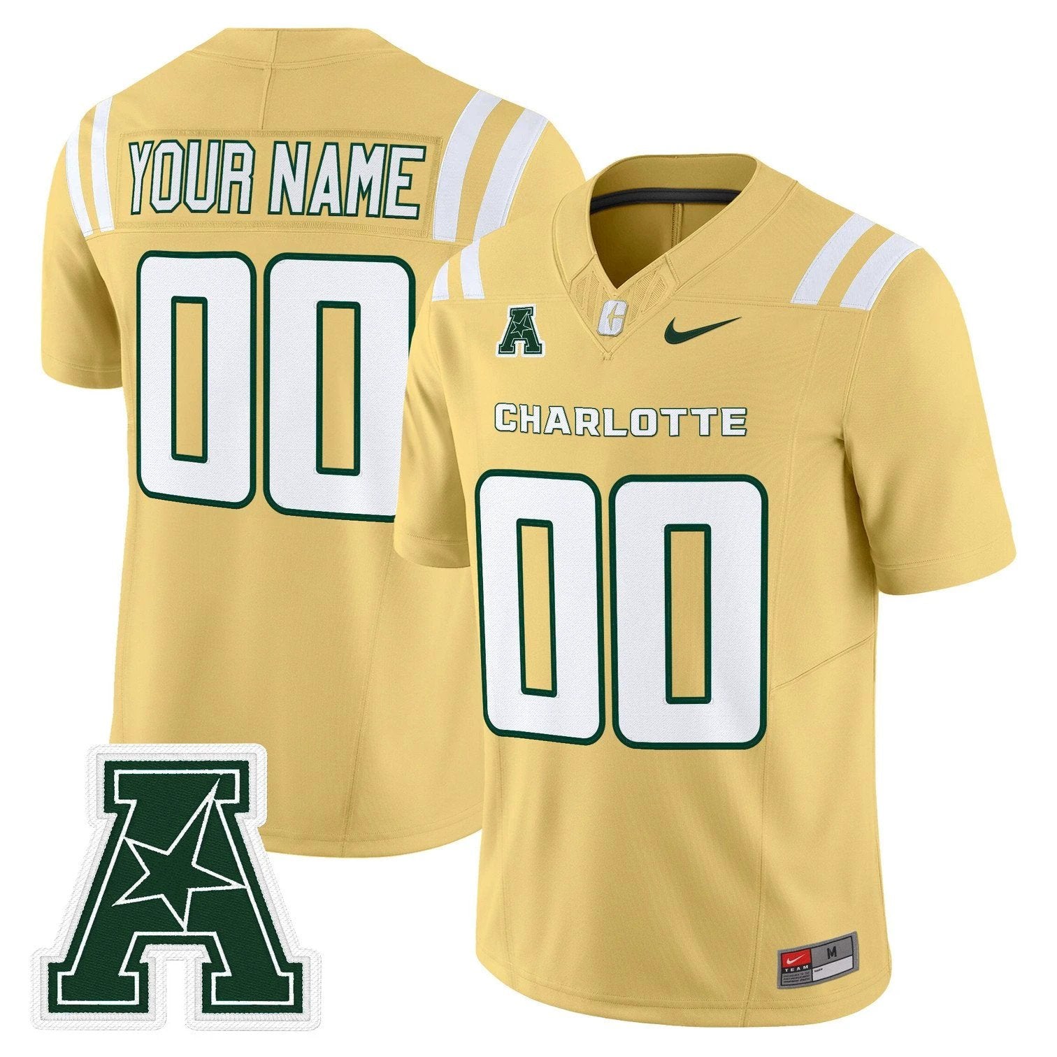 Custom Charlotte 49ers Jersey Name, Number 2025 Vapor Limited Stitched by My Store NCAA Football Jerseys