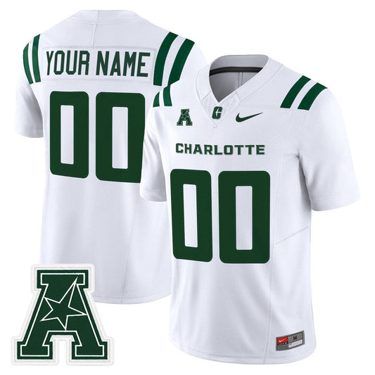 Custom Charlotte 49ers Jersey Name, Number 2025 Vapor Limited Stitched by My Store NCAA Football Jerseys