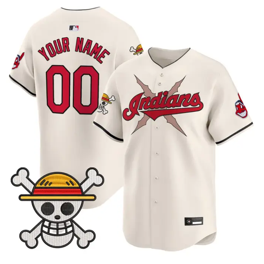 Custom Cleveland Indians Jersey Name, Number One Piece Premier Stitched by My Store