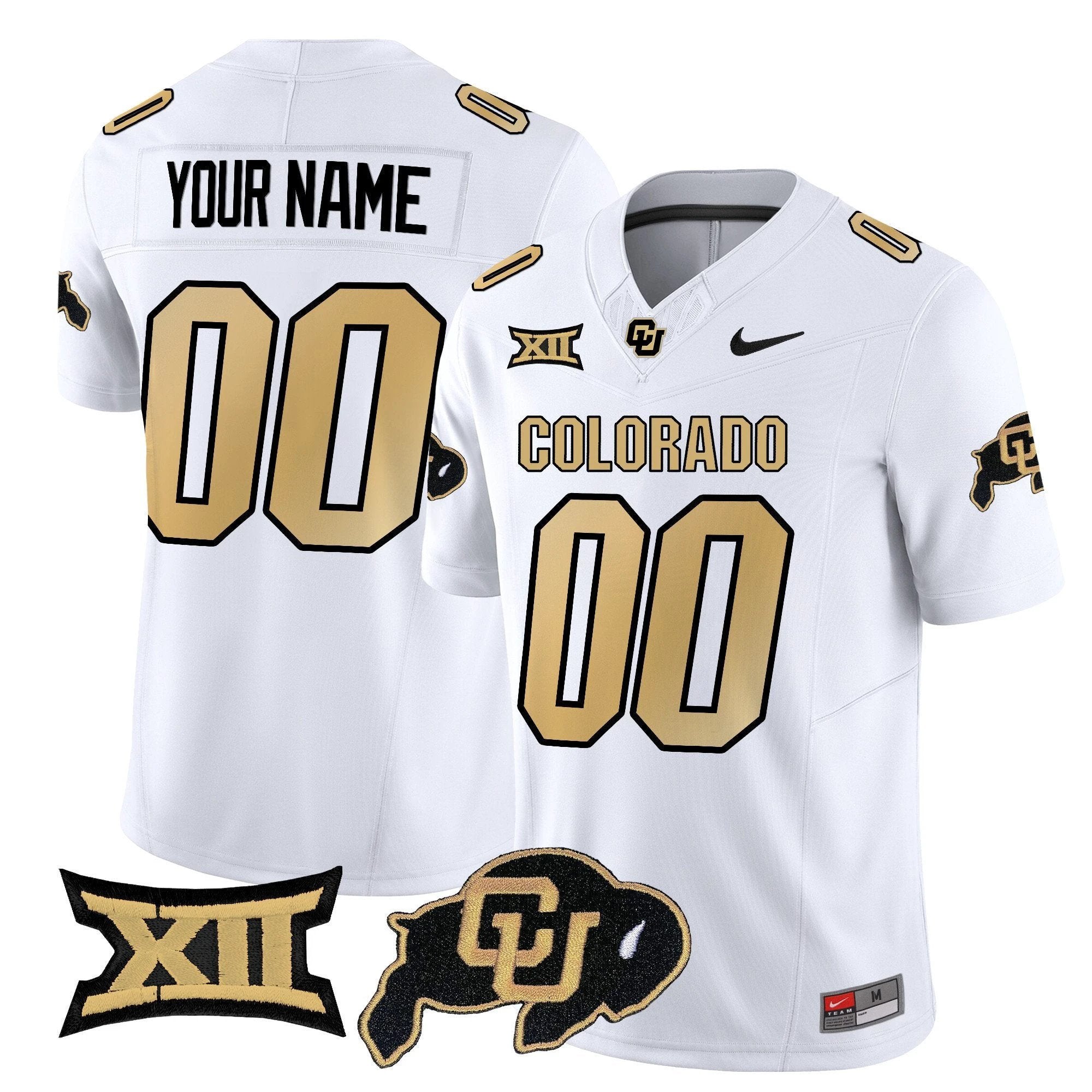 Custom Colorado Buffaloes Jersey 2025 Vapor Limited Stitched by My Store NCAA Football Jerseys